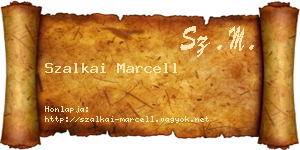 Szalkai Marcell névjegykártya