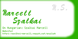 marcell szalkai business card